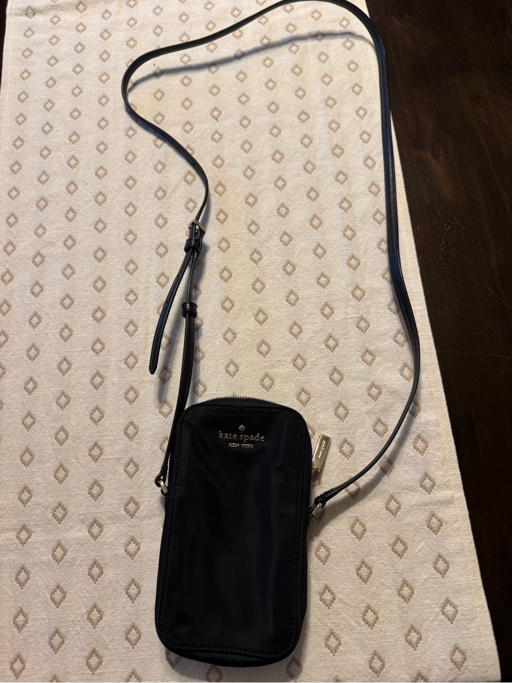 kate spade black nylon crossbody